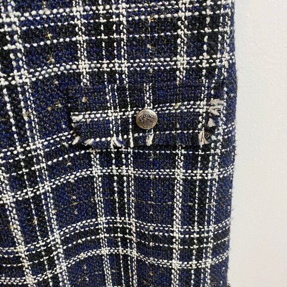 NWT tweed style dress size 9 navy black new - Picture 5 of 8